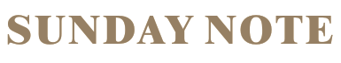 SUNDAY NOTE